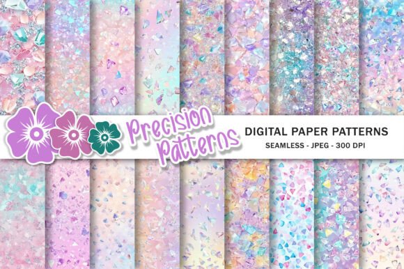 Rainbow Confetti Digital Paper
