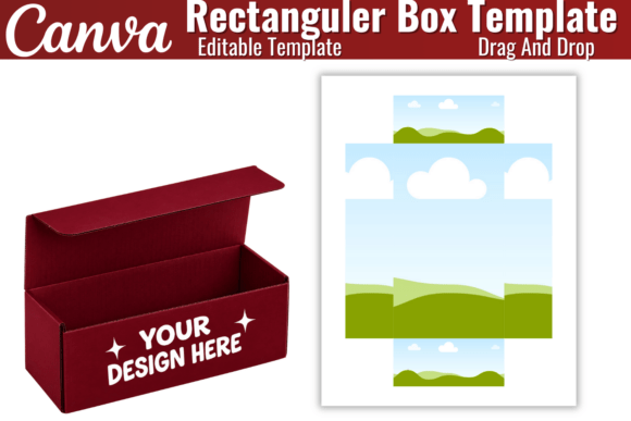 Rectangle Box Canva Frame Template