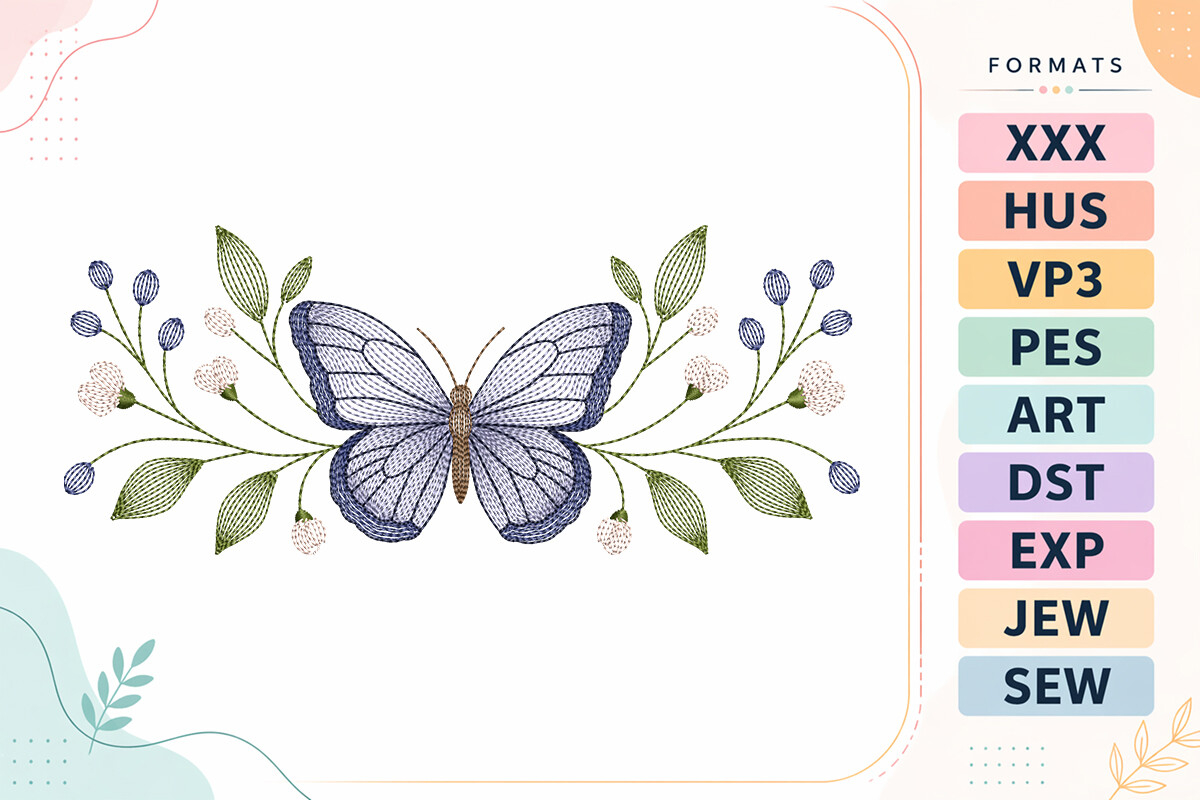Ripple Butterfly Floral
