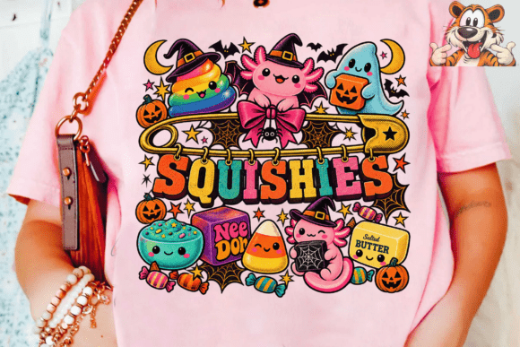 Squishy Halloween PNG Sublimation Design