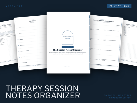 Therapy Session Notes Organizer