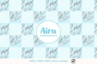 White Ribbon Blue Checkered Pattern Graphic by airudigital · Creative ...