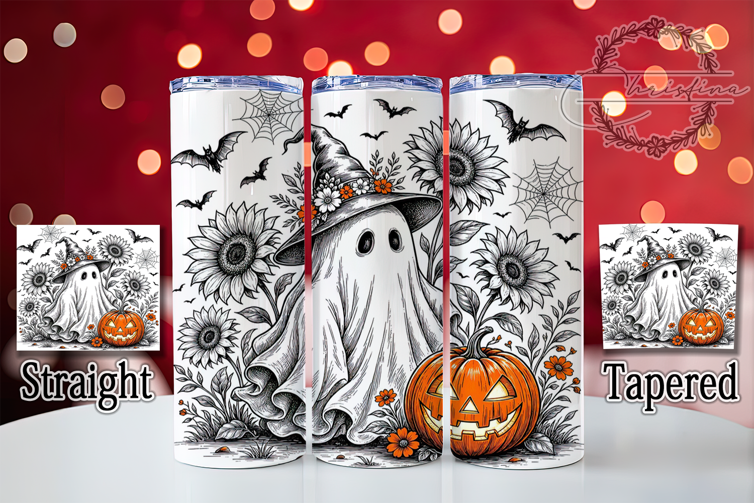Witch Ghost Orange 20oz Tumbler
