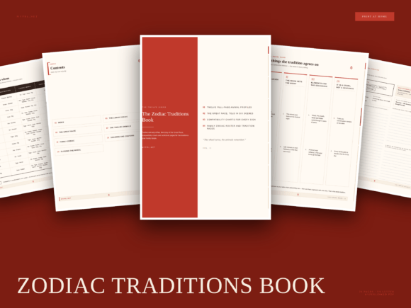 Zodiac Traditions Book