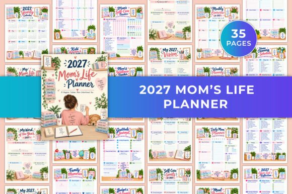 2027 Mom’s Life Planner KDP Interiors