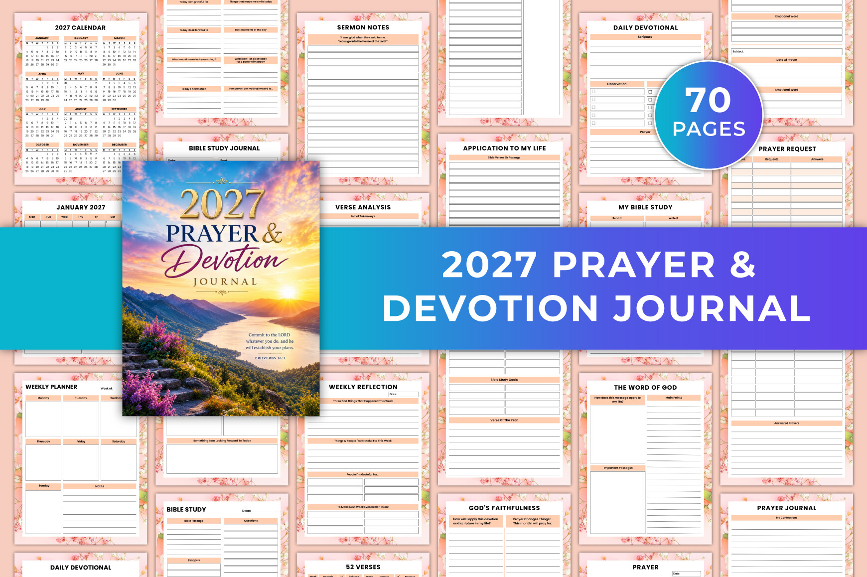 2027 Prayer & Devotion Journal KDP