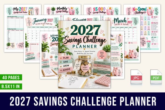 💰 2027 Savings Challenge Planner