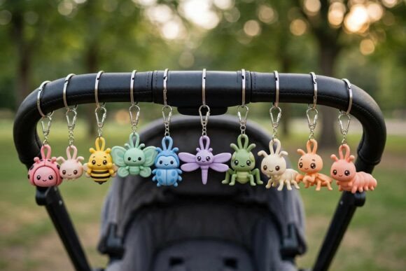9 Cute Cartoon Insect Keychain 3D Print Collection - STL & GLB Files - Image 1