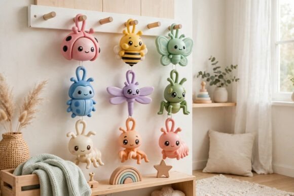9 Cute Cartoon Insect Keychain 3D Print Collection - STL & GLB Files - Image 2