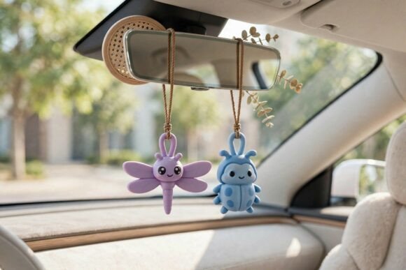 9 Cute Cartoon Insect Keychain 3D Print Collection - STL & GLB Files - Image 5