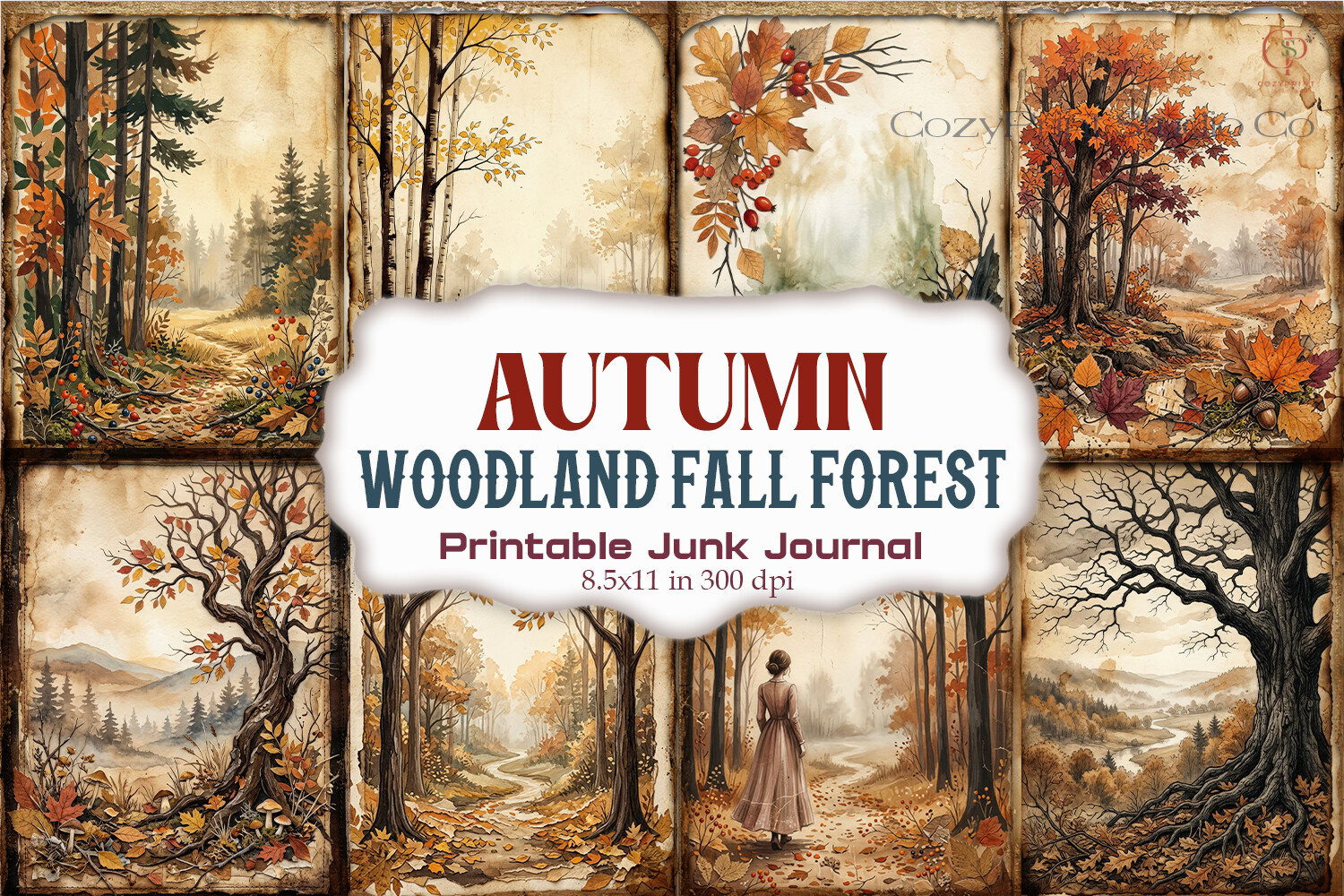 Autumn Woodland Fall Forest Junk Journal