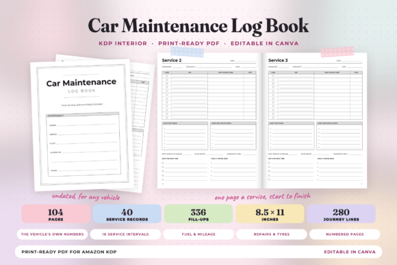 Car Maintenance Log Book