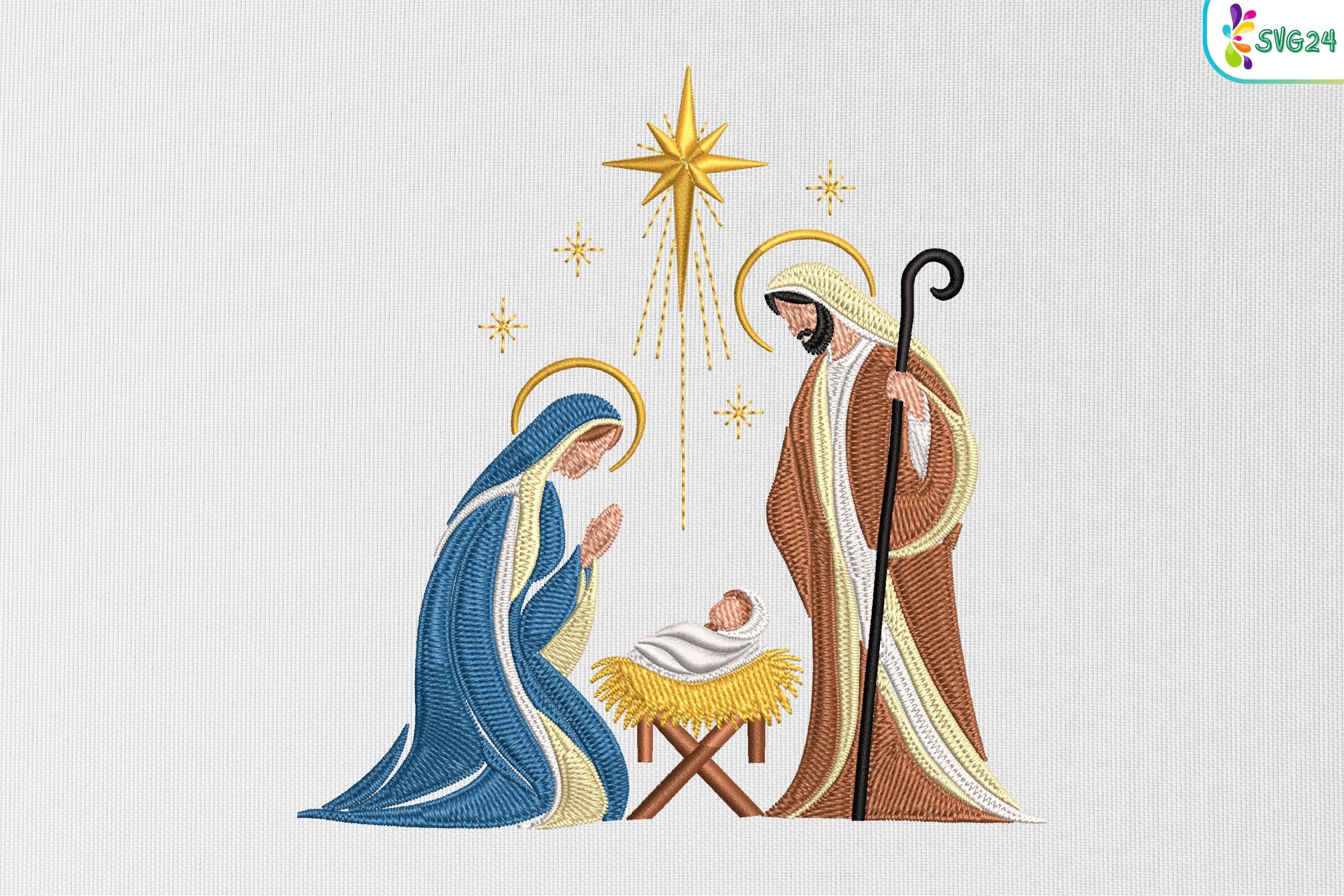 Christian Holiday Nativity Scene