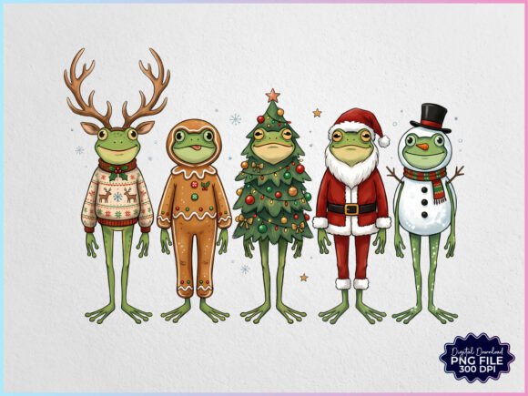 Christmas Frog PNG