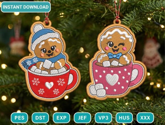 Christmas Ornament Embroidery Design Embroidery