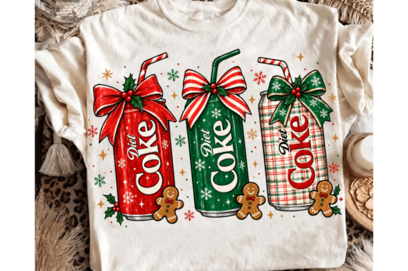 Christmas Soda Can PNG, Festive Drink PN Graphic Illustrations By DefabriCat