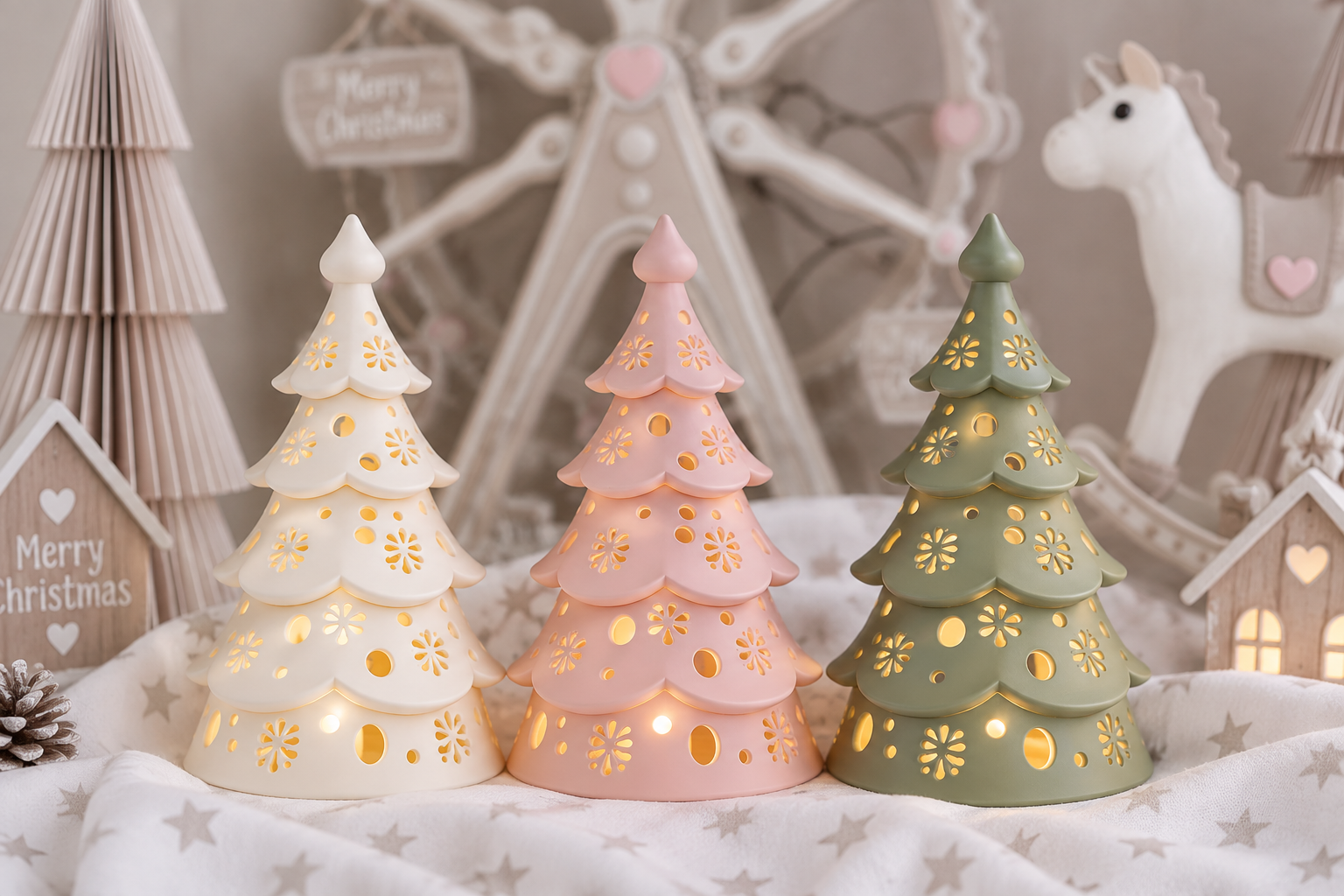Christmas Tree Lantern STL File – 3D Printable Holiday Candle Holder - Image 8