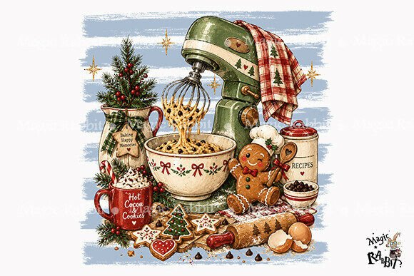 Cozy Christmas Baking Memories PNG