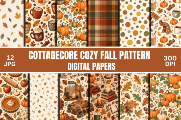 Cozy Fall Patterns, Cozy Autumn Paper