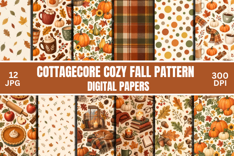 Cozy Fall Patterns, Cozy Autumn Paper