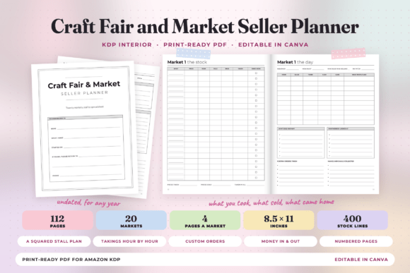 Craft Fair & Market Seller Planner