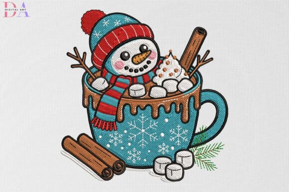 Cute Winter Mug with Snowman