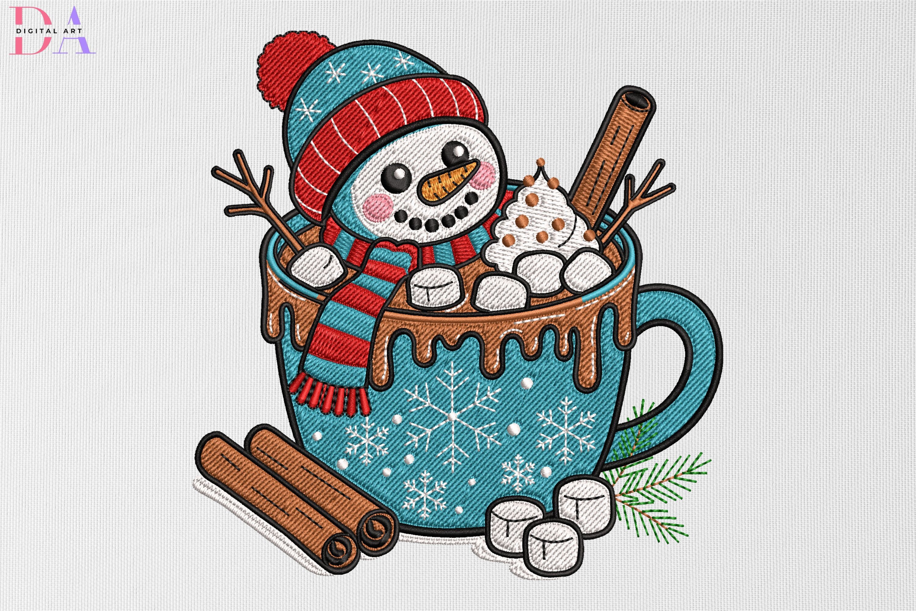 Cute Winter Mug with Snowman