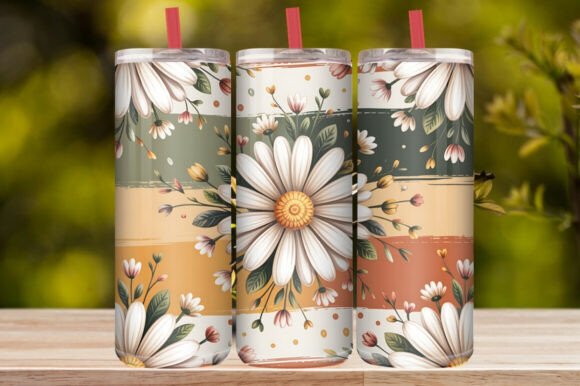 Daisy Floral Tumbler Wrap