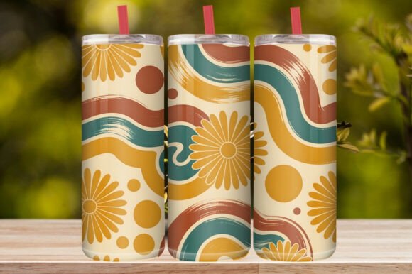 Daisy Floral Tumbler Wrap