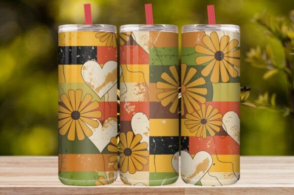 Daisy Floral Tumbler Wrap