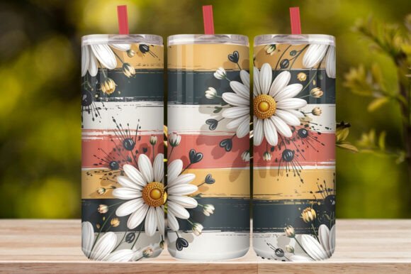 Daisy Floral Tumbler Wrap