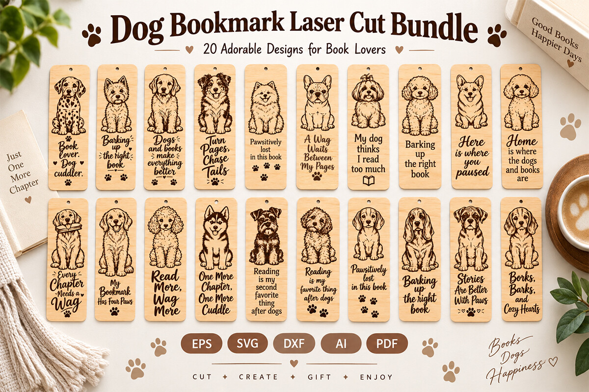 Dog Bookmarks Bundle