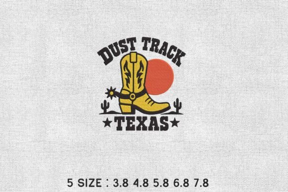 Dust Track Texas Embroidery Design File