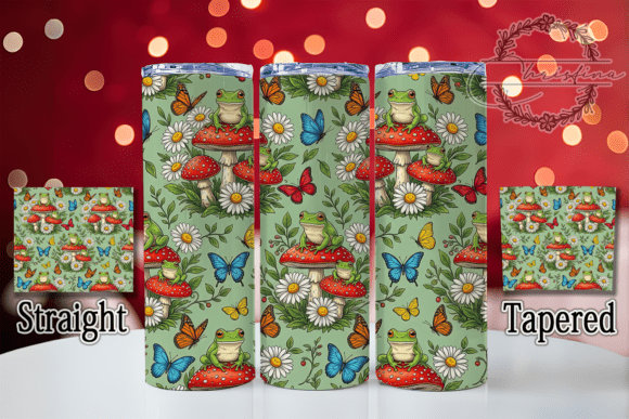 Frog Mushroom Garden 20oz Tumbler