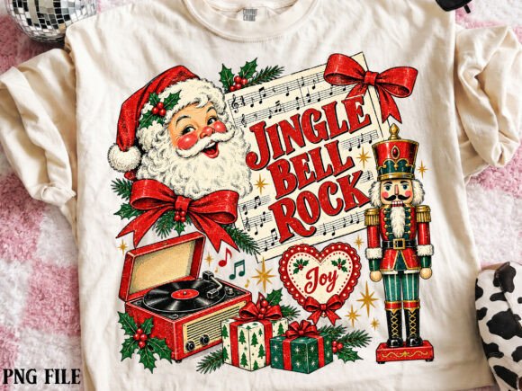 Funny Retro Christmas Collage PNG