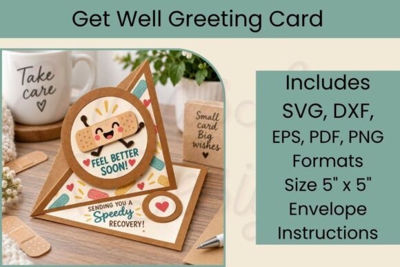 Get Well SVG Card