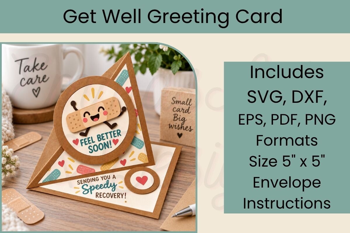 Get Well SVG Card