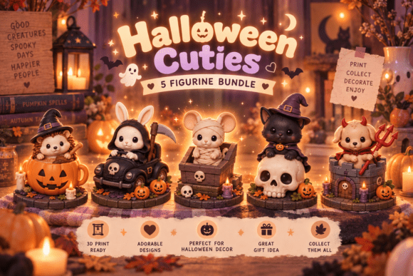 Halloween Charm Bundle STL - 16 Cute 3D Printable Charms - Image 8