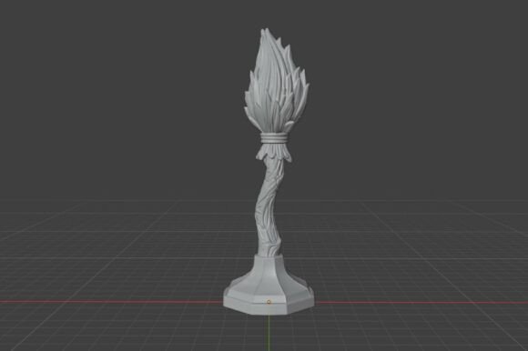 Halloween Witch Broom 3D Print - STL File for Spooky Halloween Decor - Image 3