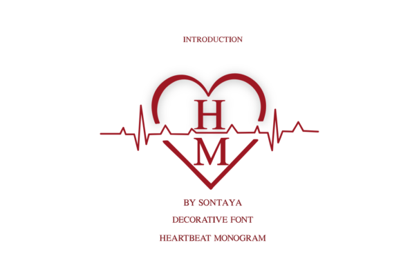 Heartbeat Monogram