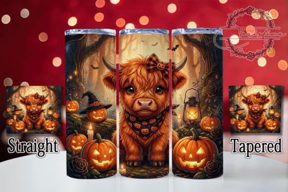 Highland Cow Halloween 20oz Tumbler