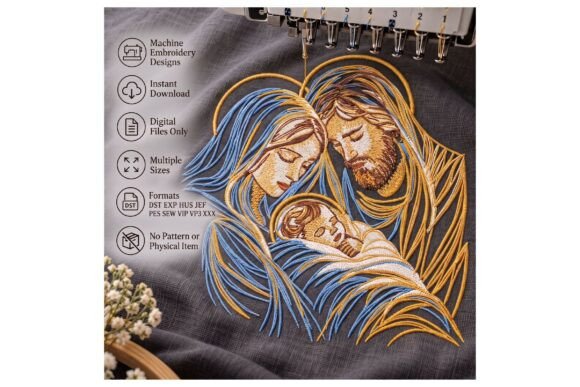 Holy Family Nativity Christian Religious