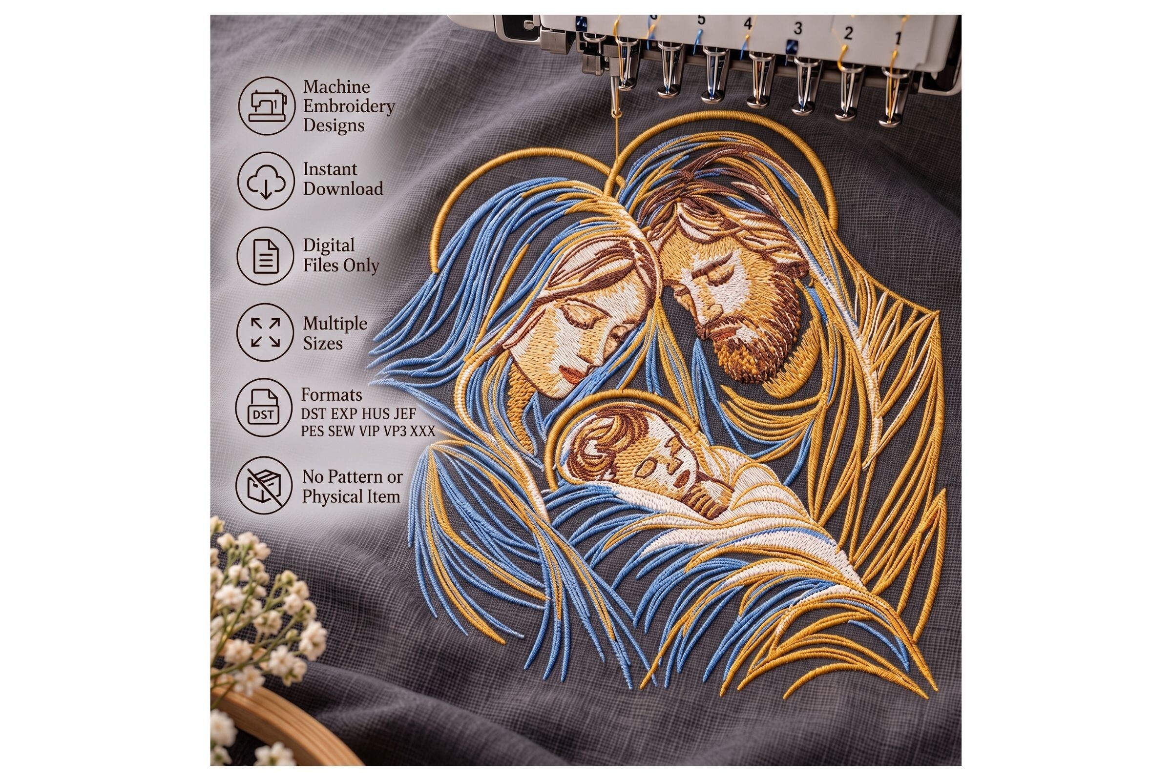 Holy Family Nativity Christian Religious