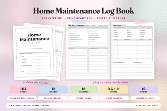 Home Maintenance Log Book