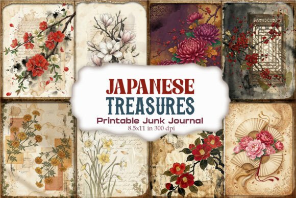 Japanese Treasures Junk Journal Paper