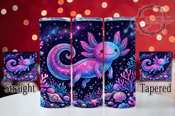 Kawaii Galaxy Axolotl 20oz Tumbler