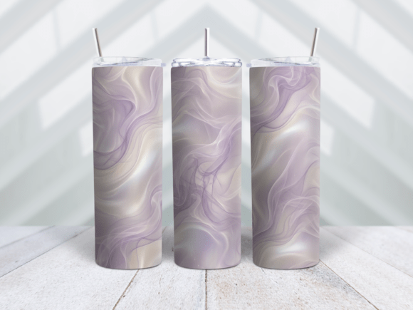 Lavender & Pearl Smoke Wave Tumbler Wrap