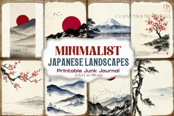 Minimalist Japanese Landscape Pages