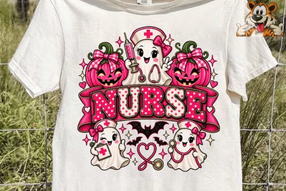 Nurse Halloween PNG Sublimation Shirt De