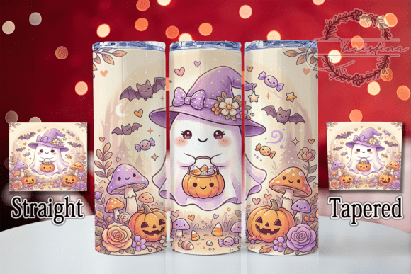 Pastel Ghost Witch 20oz Tumbler